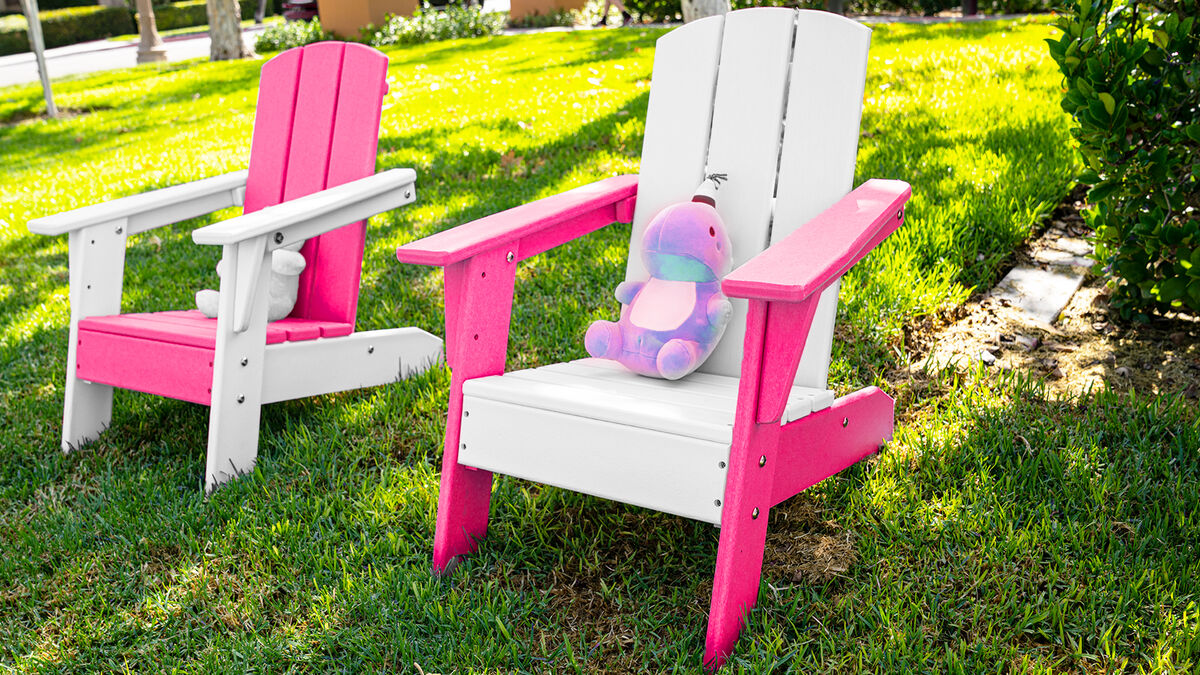 ResinTEAK Kid's Outdoor Adirondack Chair for Relaxing with Family and Playing Outside