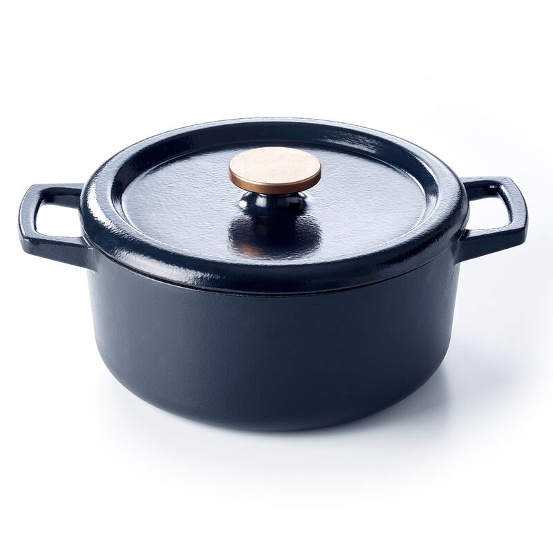 Alva Nori Enameled Cast Iron Dutch Oven 5Qt. - Oven Safe and Made without PFAS, PFOA & PTFE - Induction and All Stovetop Compatible with Even Heat Distribution image number 0