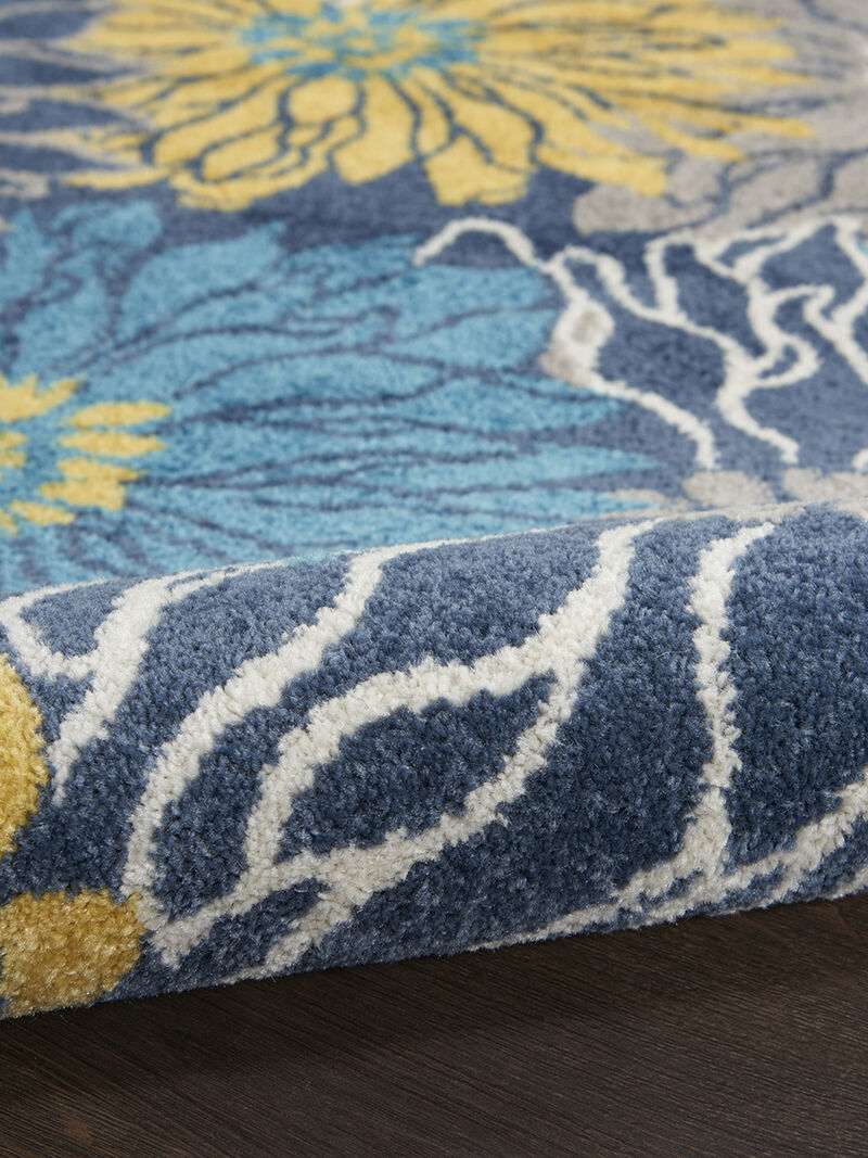 Passion PSN17 Blue 5'3" x 7'3" Rug image number 4