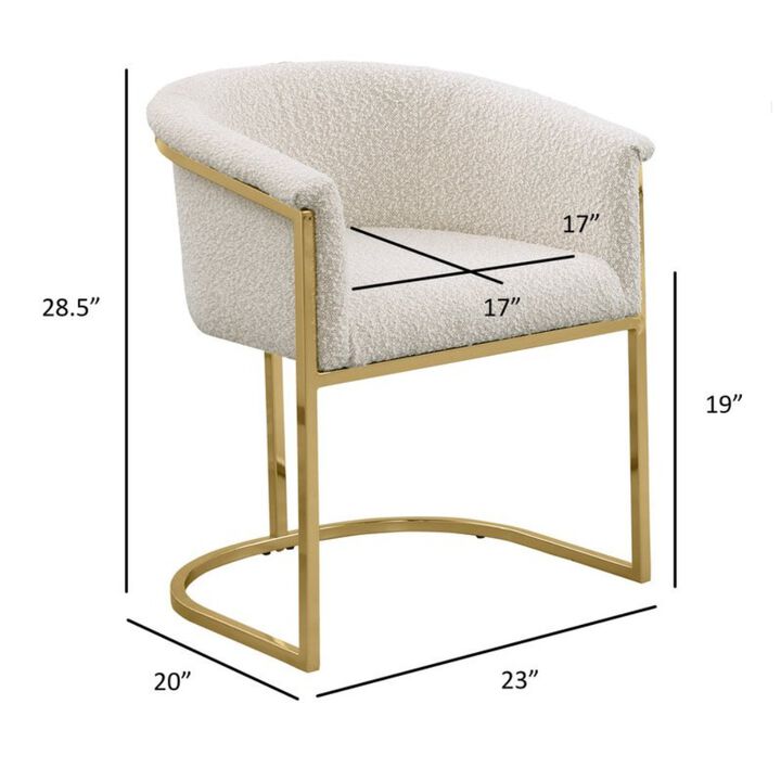 Best Quality Furniture Best Quality Teddy Boucle In Gray Side Chair - Set Of 2