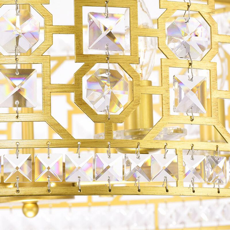 CWI Lighting Belinda 6 Light Chandelier With Champagne Finish