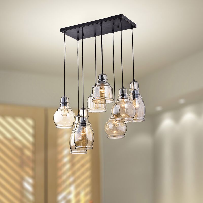 Versailles Heritage Antique Glass Pendant Lights image number 8
