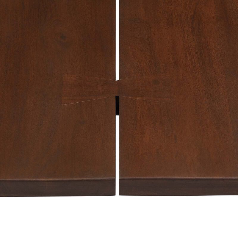 Modway - Viggo 96" Live Edge Acacia Wood Dining Table Black Walnut image number 6