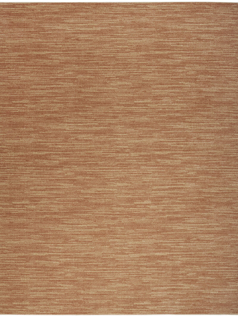 Nourison Essentials NRE01 Rust 7' x 10' Rug image number 0