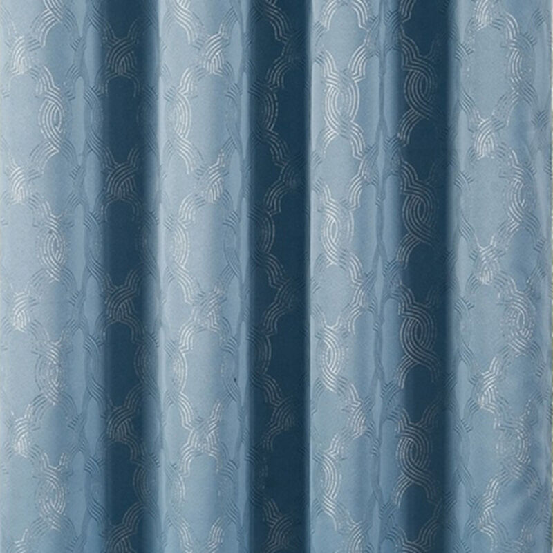 Oliva Gray Jansen Rubber Blackout Grommet Panel - 54"x84" Blue