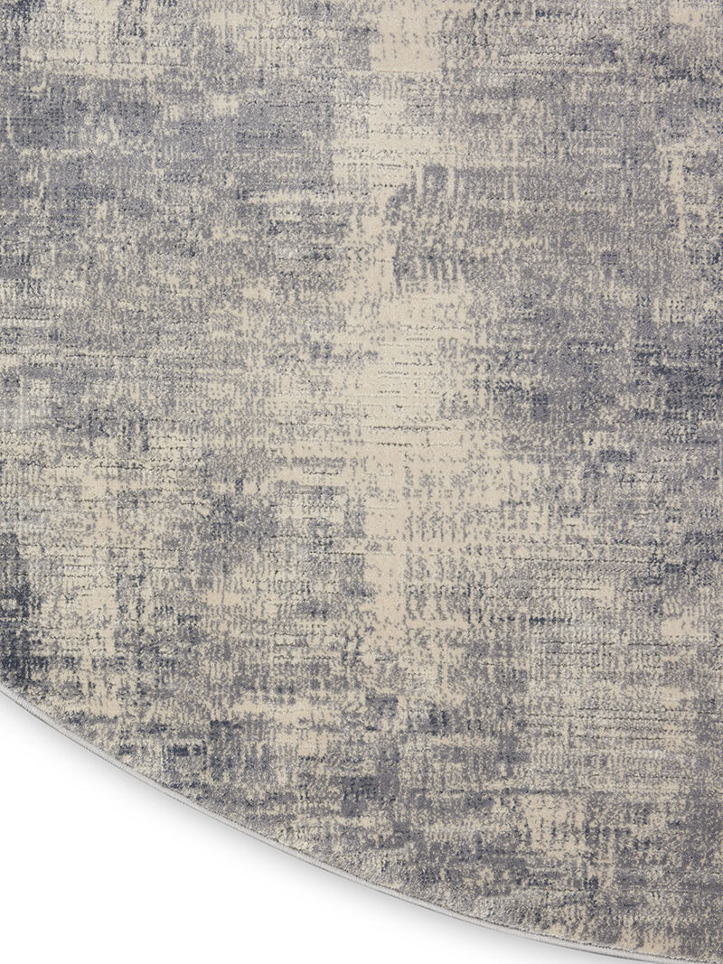Rustic Textures RUS02 Blue/Ivory 7'10" x 10'6" Rug