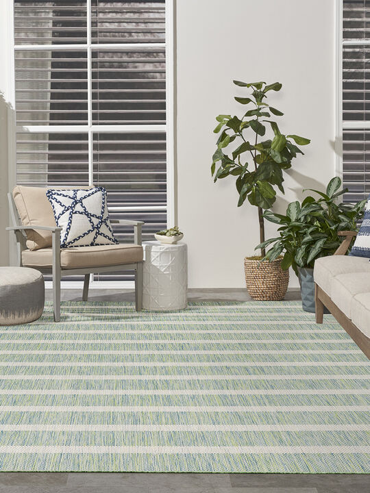 Positano POS03 Blue/Green/Ivory 9' x 12' Rug