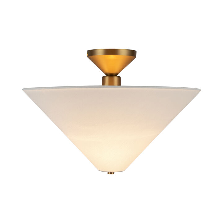 Bridgette 16 in Socket Semi Flush Mount