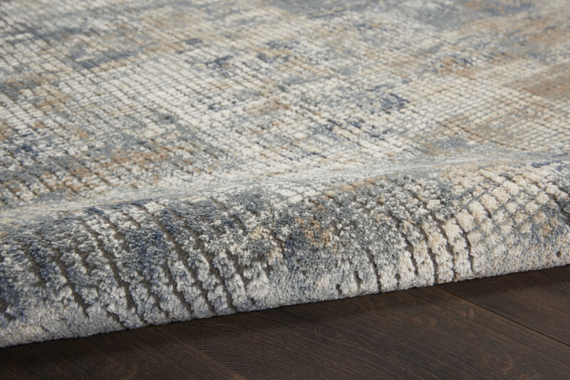 Quarry QUA02 Blue/Beige 3' x 5' Rug