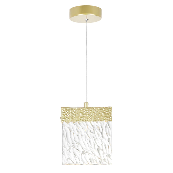 Carolina LED Pendant With Gold Leaf Finish
