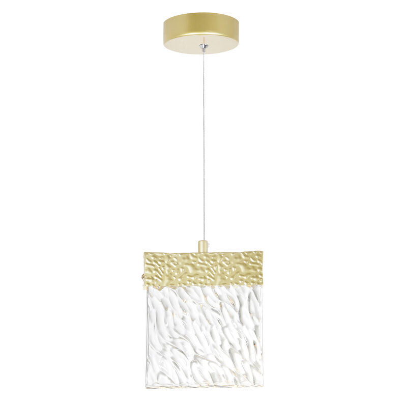 Carolina LED Pendant With Gold Leaf Finish
