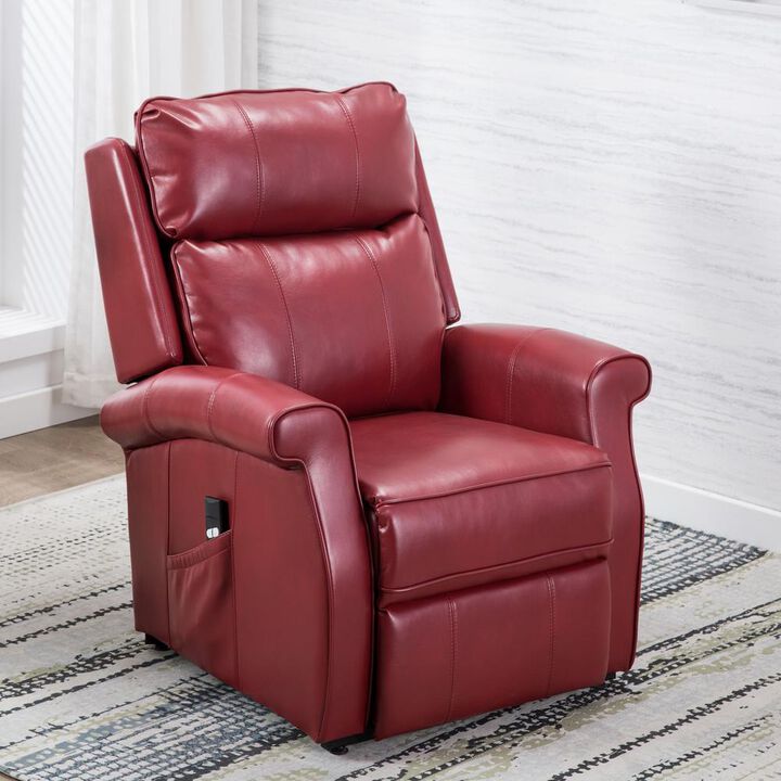 Comfort Pointe Lehman Red Traditional Lift Chair