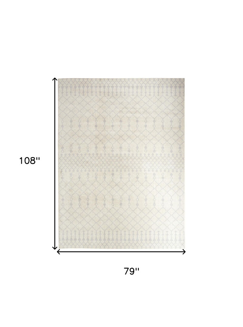 HomeRoots Moroccan Washable Area Rug image number 2