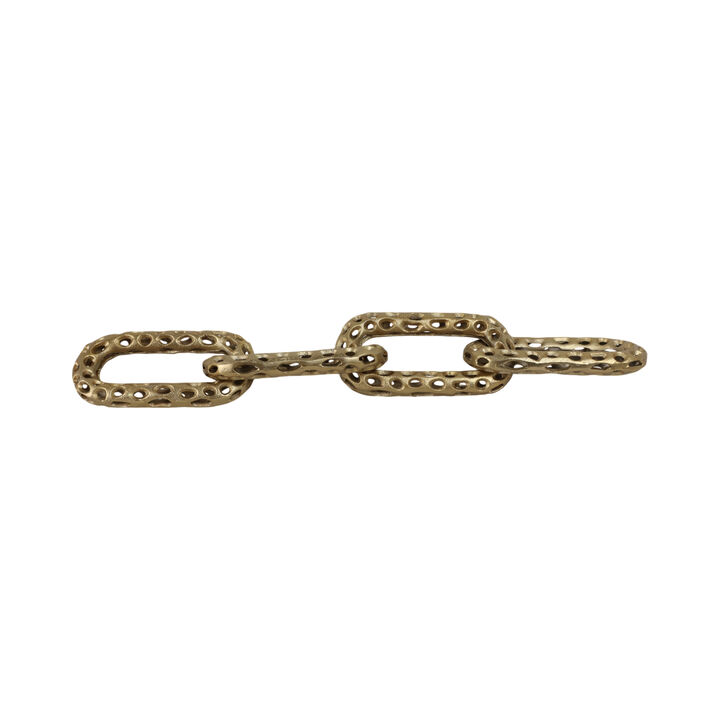 Pierced Metal 4-Chain Link Obj