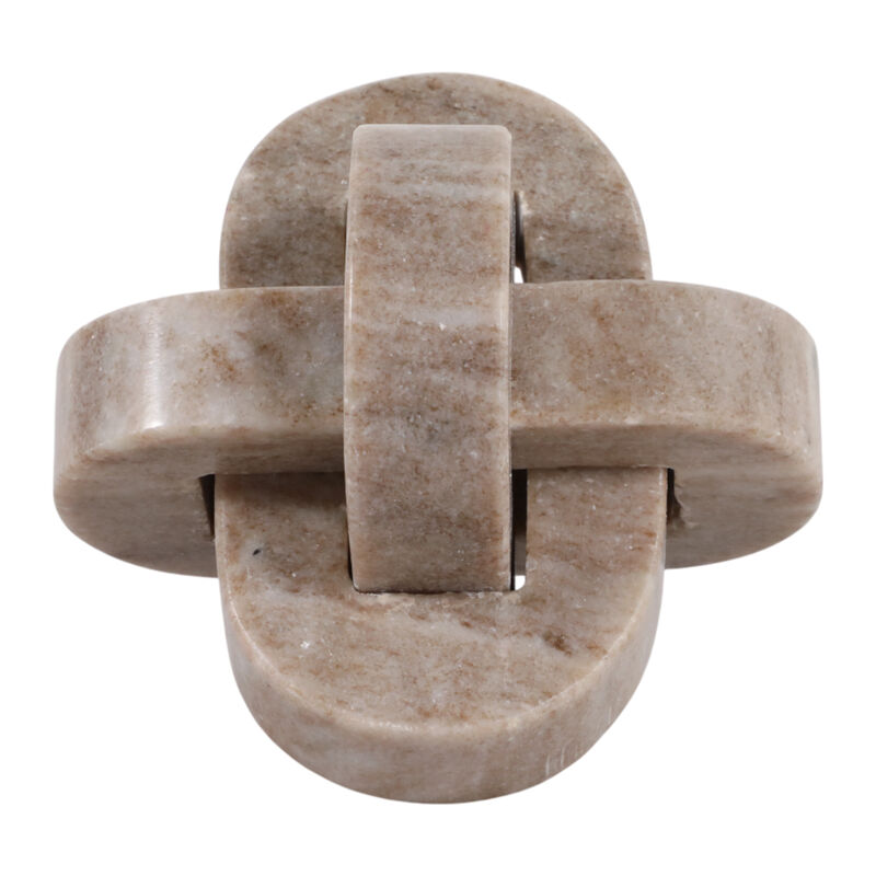 5" Onyx Marble Rounded Knot, Tan image number 2