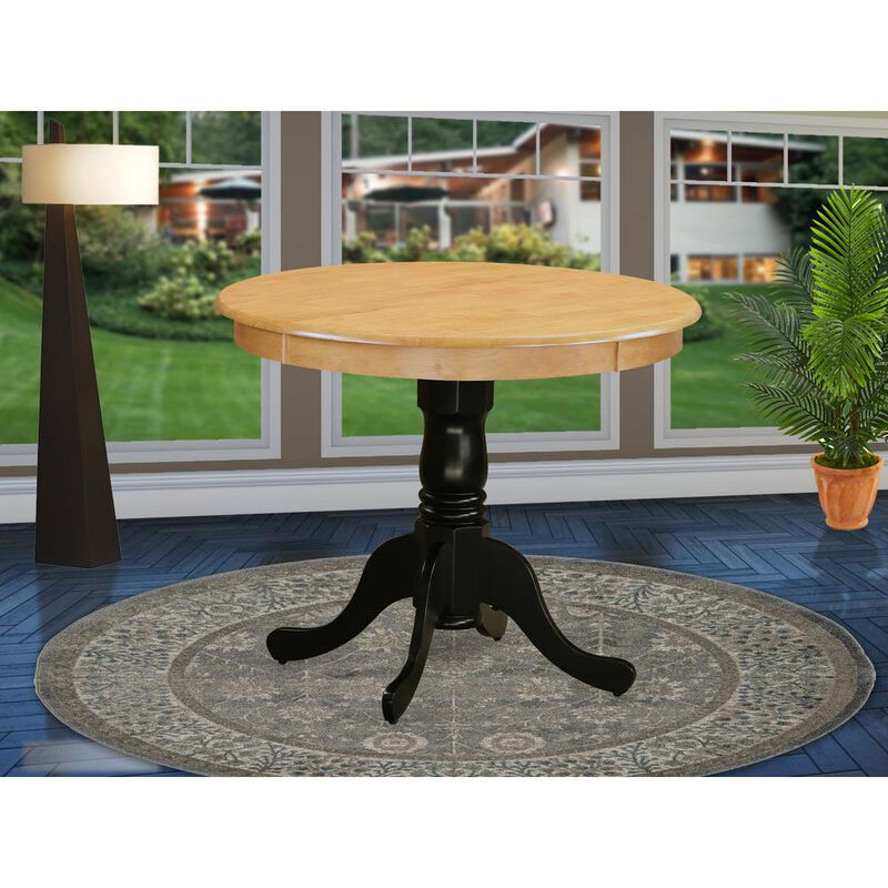 Dining Table Oak & Black