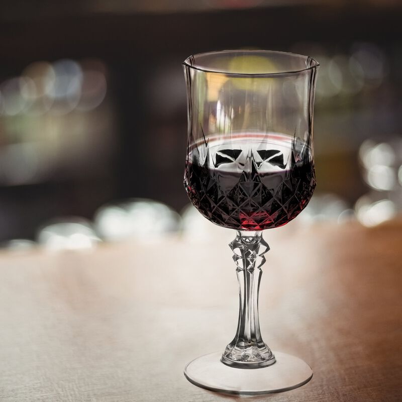 8 oz. Crystal Cut Plastic Wine Glasses (48 Glasses) image number 8