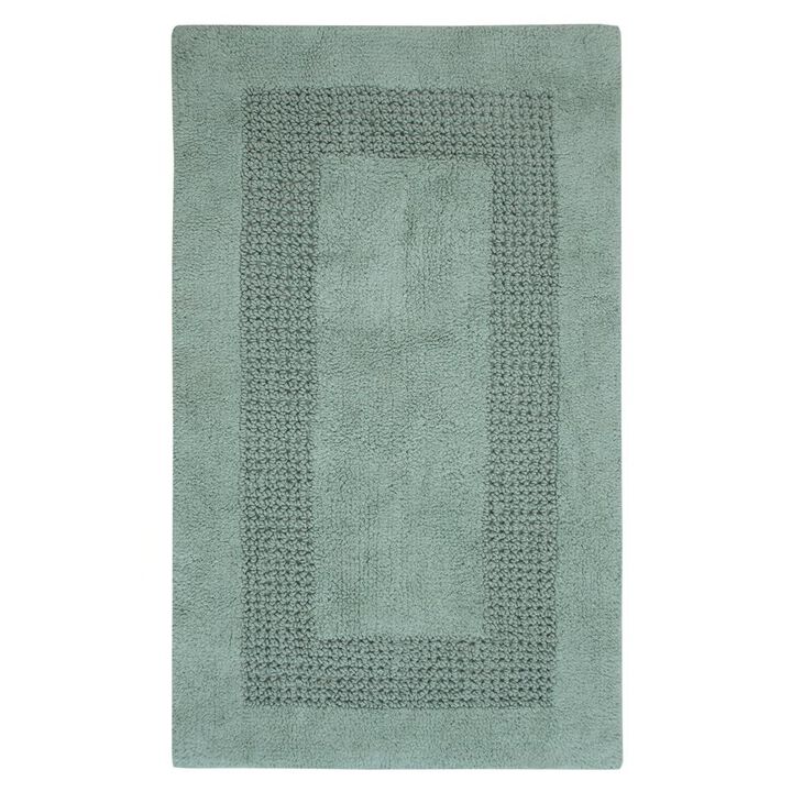Perthshire Platinum Collection Beautiful Cotton Bath Rug Features Classic Racetrack Design Rug