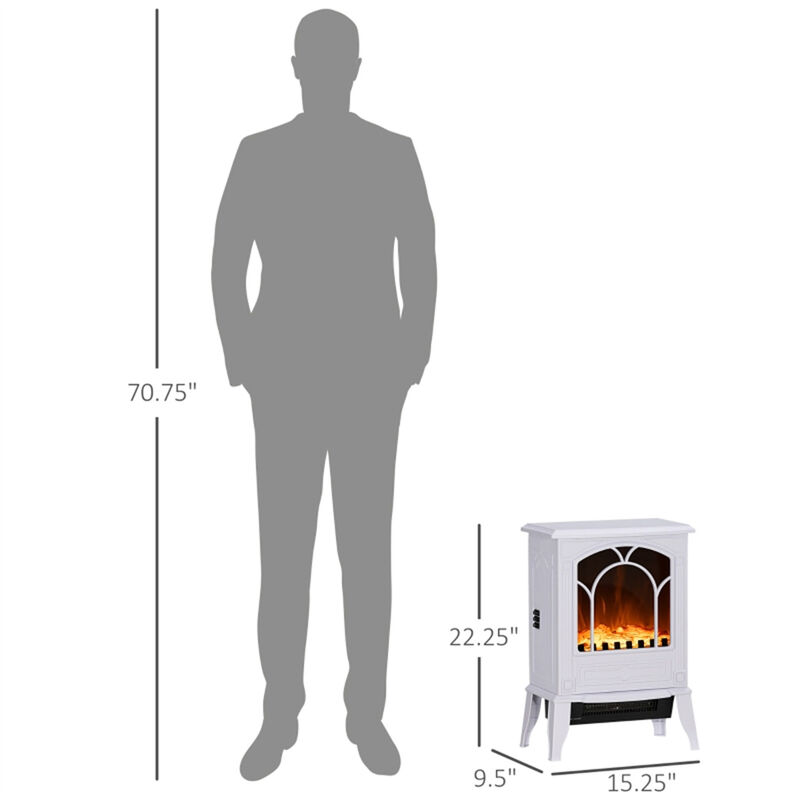 Energy-Efficient Electric Fireplace Heater with Multiple Heat Settings image number 2