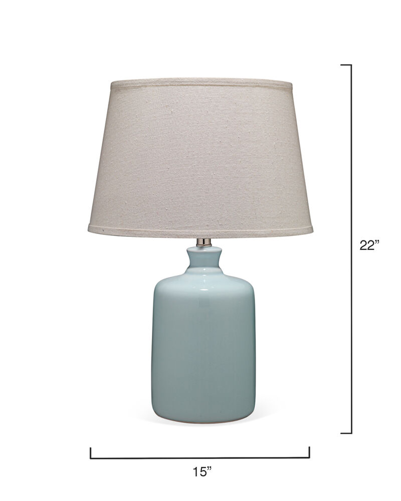 Light Blue Milk Jug Table Lamp