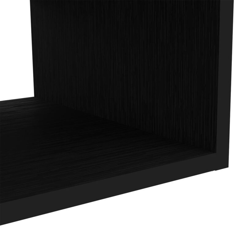 HomeRoots 48" Black Floating Mount Entertainment Center image number 2