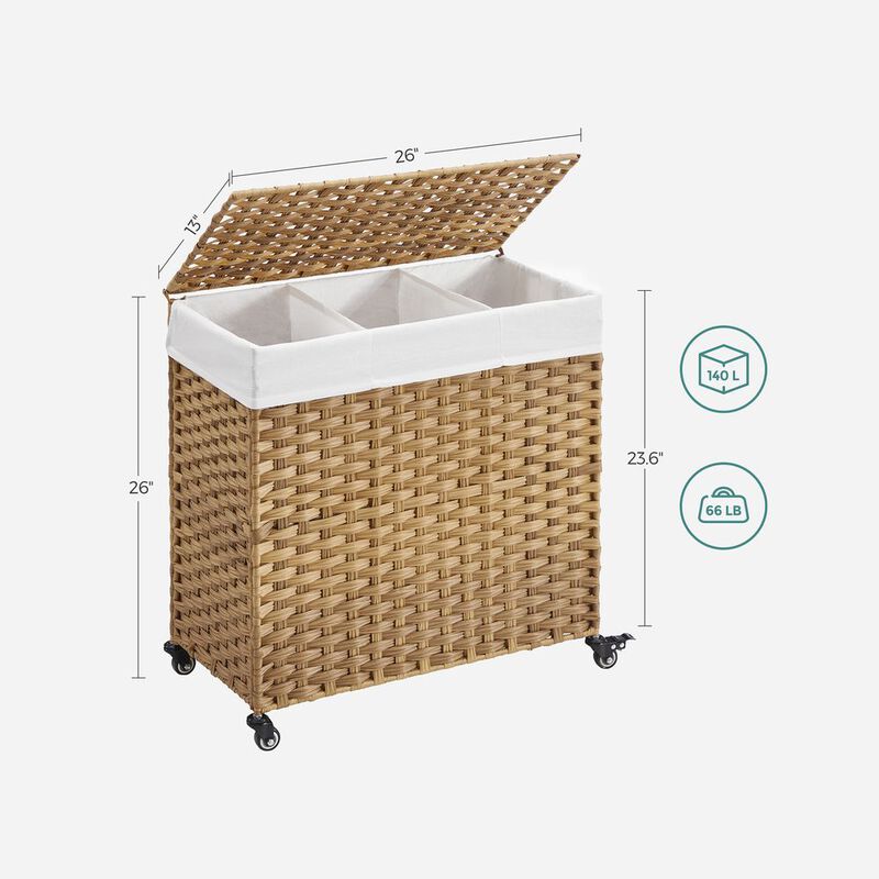 BreeBe Laundry Hamper with Removable Bag