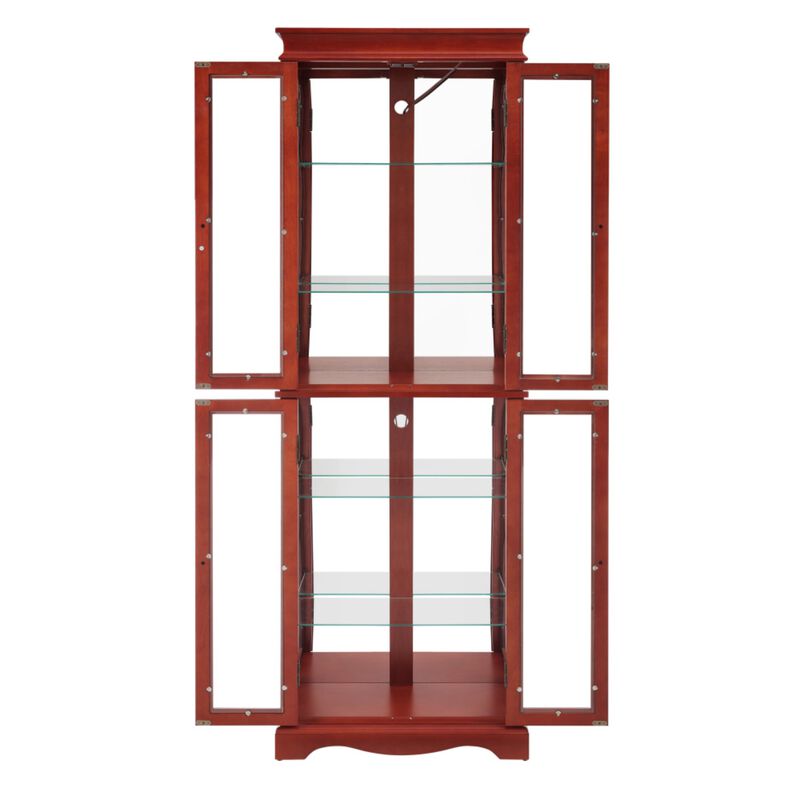 Doblik Lighted Glass Curio Display Cabinet image number 8