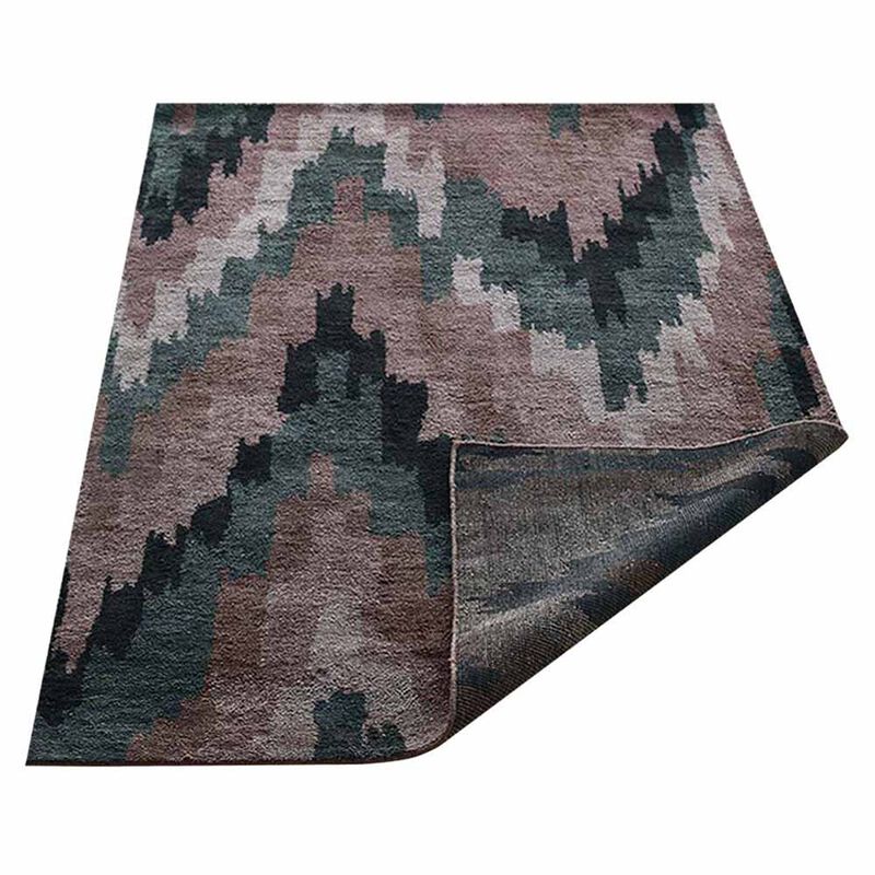 Rugsotic Carpets Hand Knotted Silk Size Area Rug Abstract Size NS1233 image number 4
