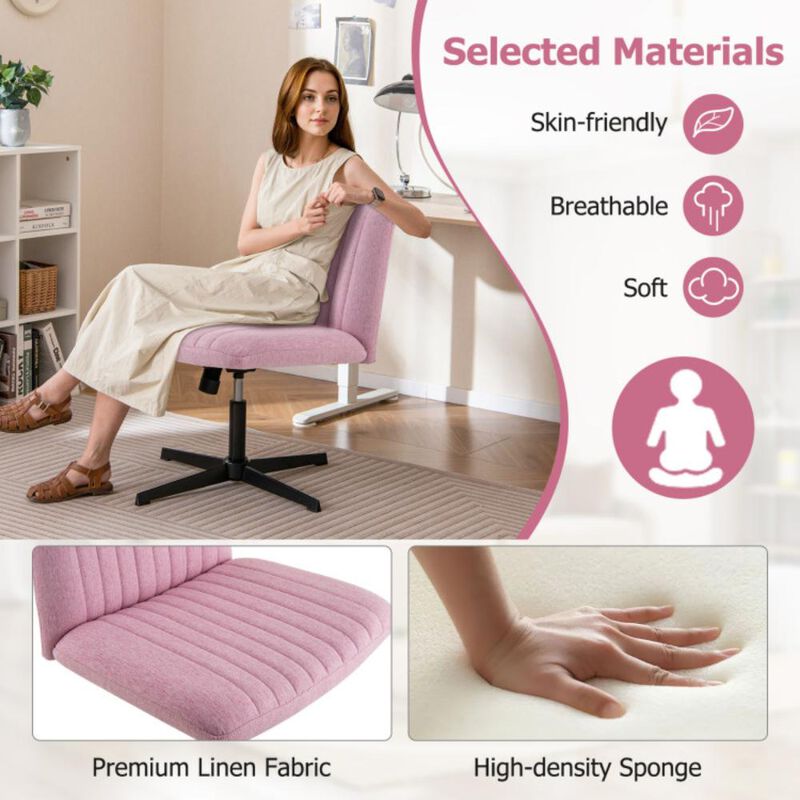 Hivvago Criss Cross Legged Chair No Wheels 120° Rocking Adjustable Height