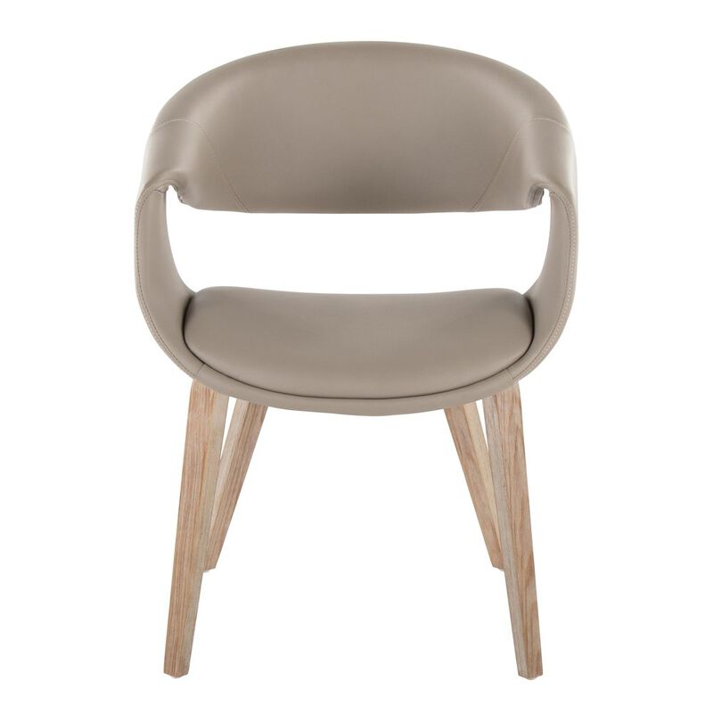 LumiSource Curvo Upholstered Chair - Set of 2