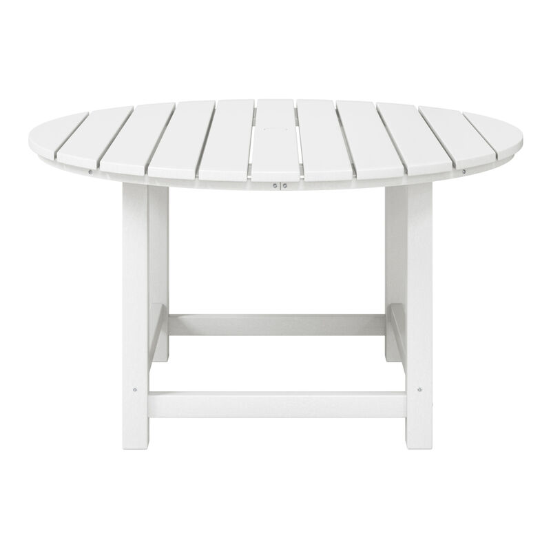 WestinTrends Kids Outdoor Patio Furniture HDPE Round Dining Table