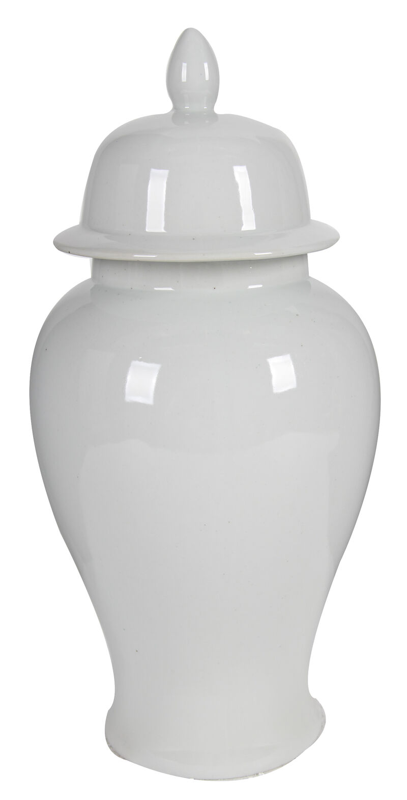 Kipp Decorative Porcelain Ginger Jar with Lidded Top, Large, White image number 0