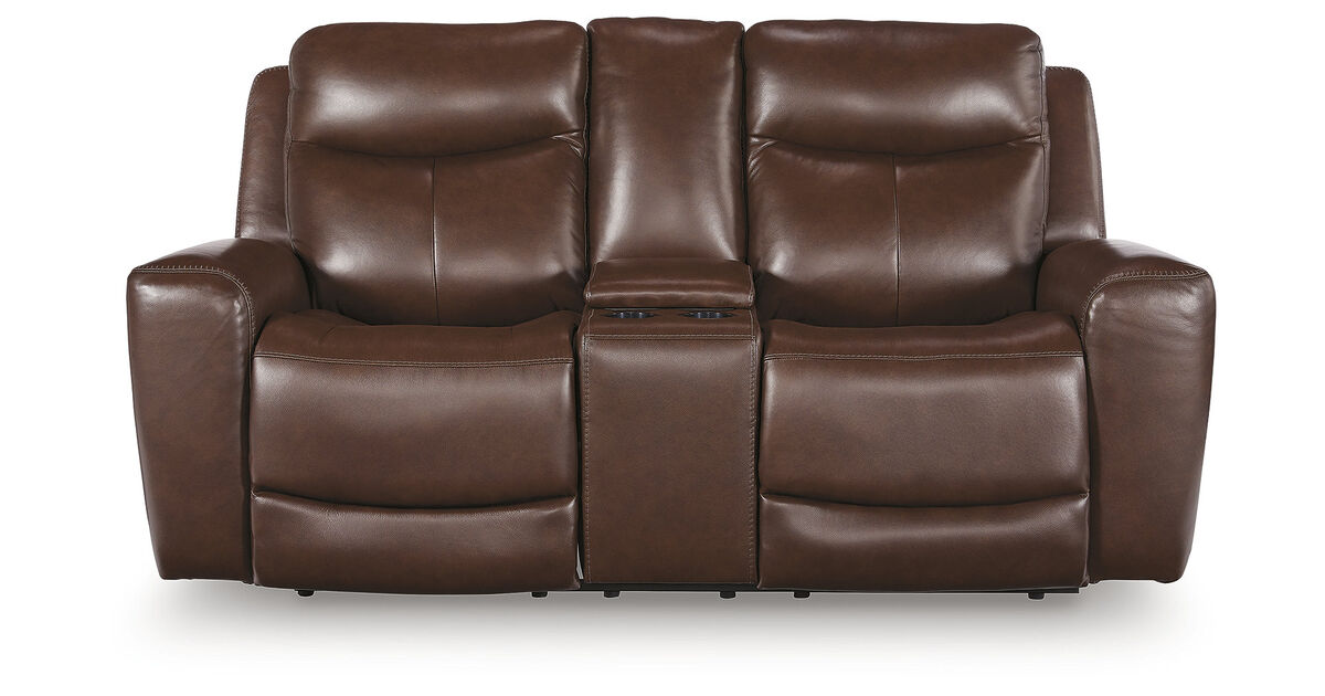 Momentum Moves Power Reclining Loveseat with Console