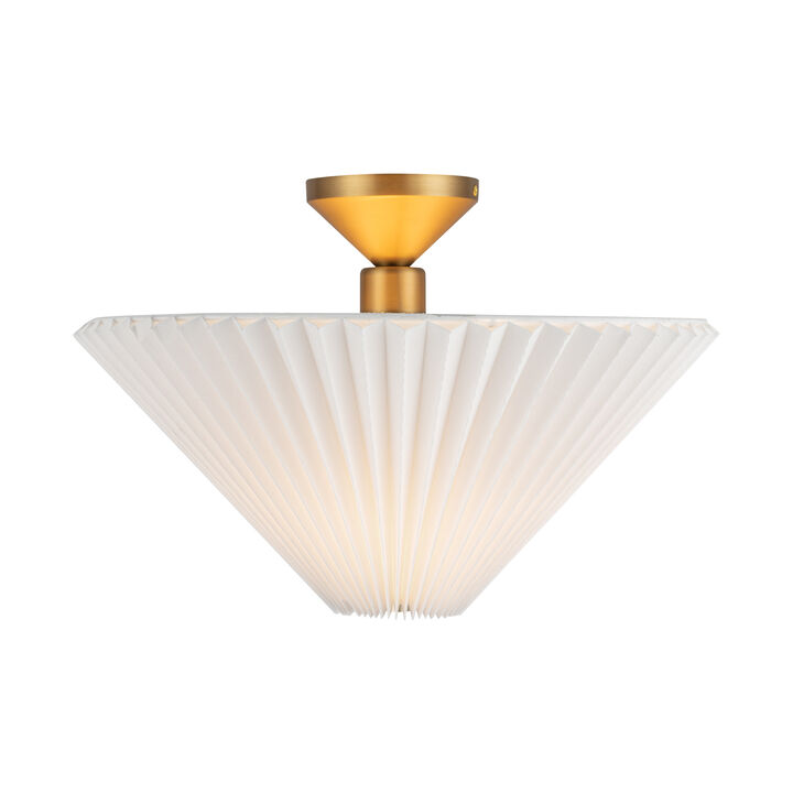 Bridgette 16 in Socket Semi Flush Mount