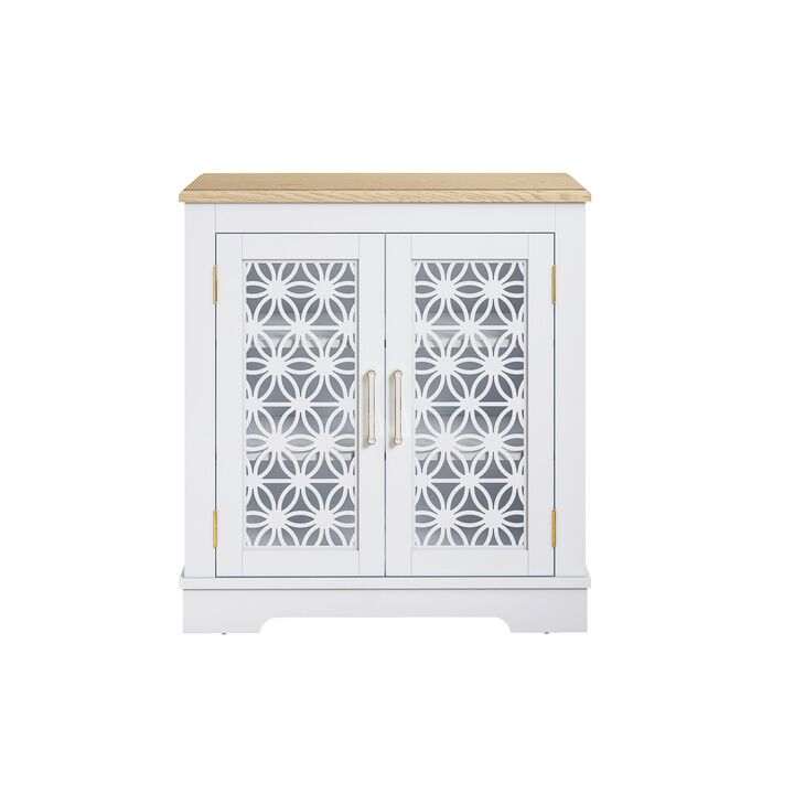 FESTIVO 31-inch 2-Door Accent Storage Cabinet for Kitchen & Dining