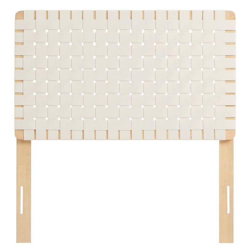 Sparta Weave Vegan Leather Twin Headboard image number 0
