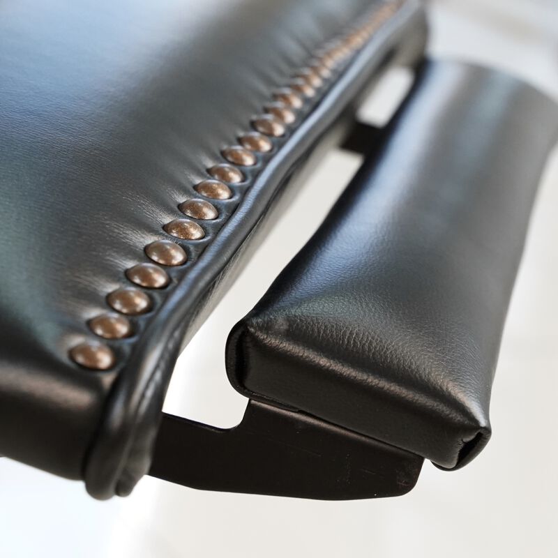 Hekkin II Genuine Top Grain Leather Power Recliner Adjustable Headrest Removeable Cushion Nailhead Trim Extendable Footboard