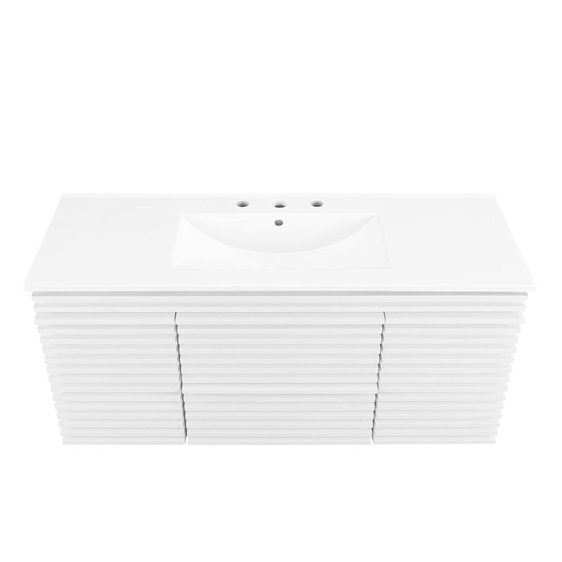 Render 48" Wall-Mount Bathroom Vanity image number 6