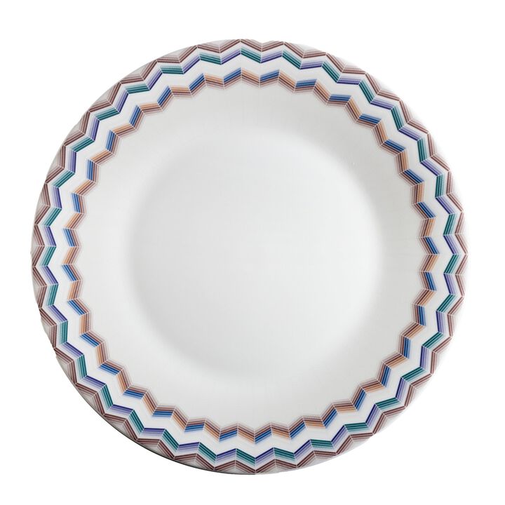 Dinner Plates ZIG ZAG JARRIS 148 Set of 2, diam. 10.83"