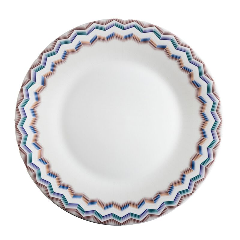 Dinner Plates ZIG ZAG JARRIS 148 Set of 2, diam. 10.83" image number 0