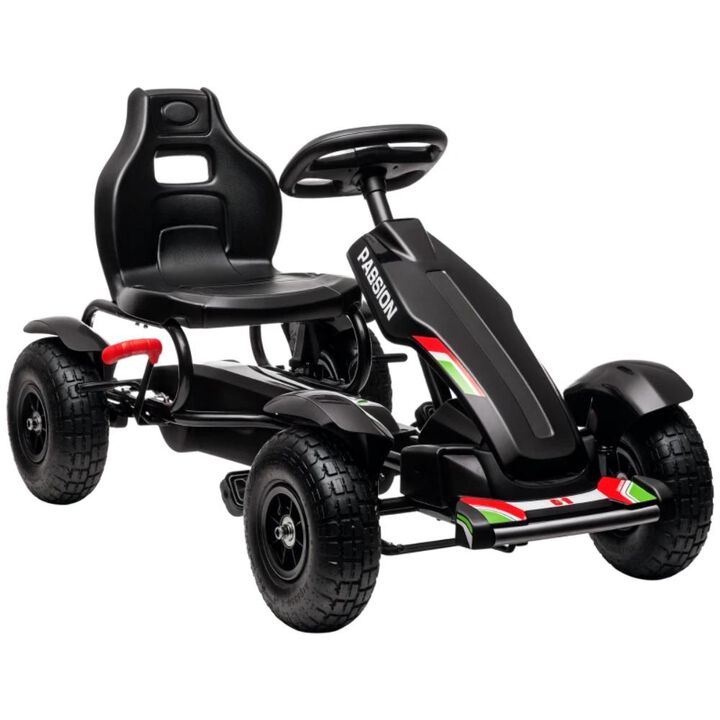 BreeBe Kids Ride On Pedal Go Kart with Sharp Steering