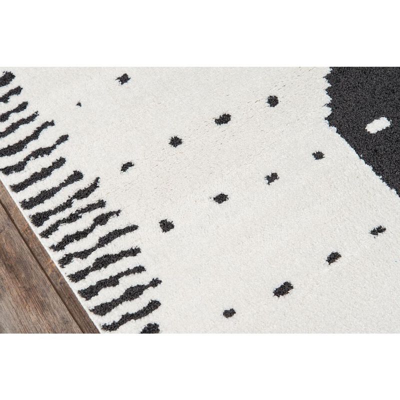 Momeni Contemporary Rectangle Area Rug, Ivory, 5'3 X 7'2