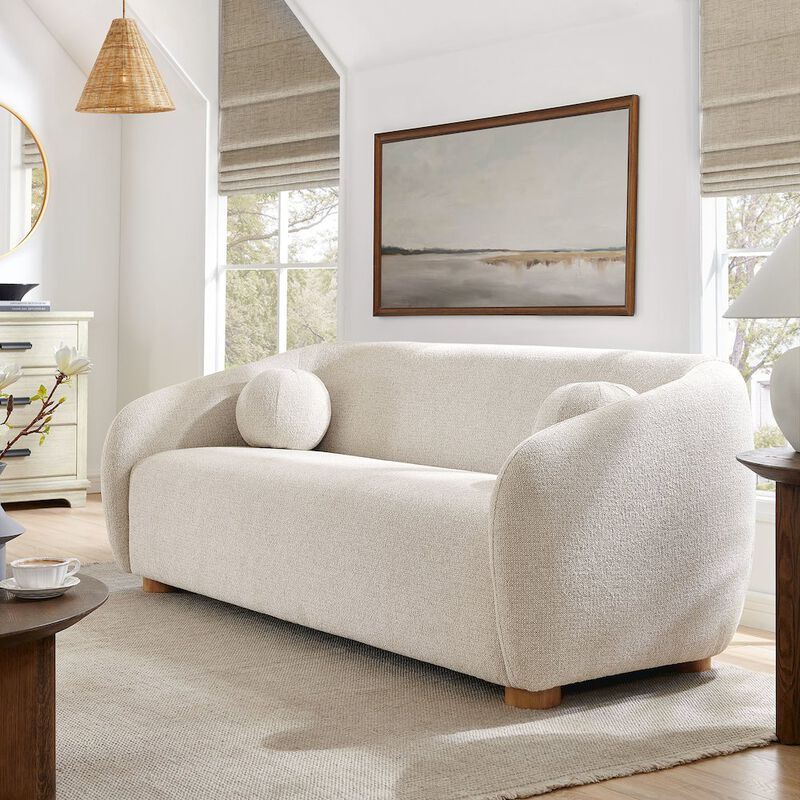 Holland 85" Chenille Fabric Sofa image number 8
