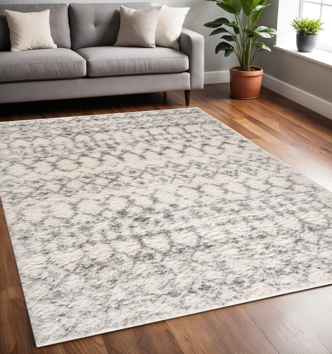 HomeRoots Southwestern Shag Power Loom Area Rug