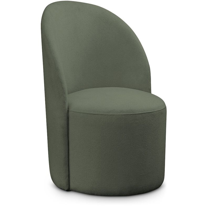 Meridian Furniture Hautely Green Boucle Fabric Accent Chair