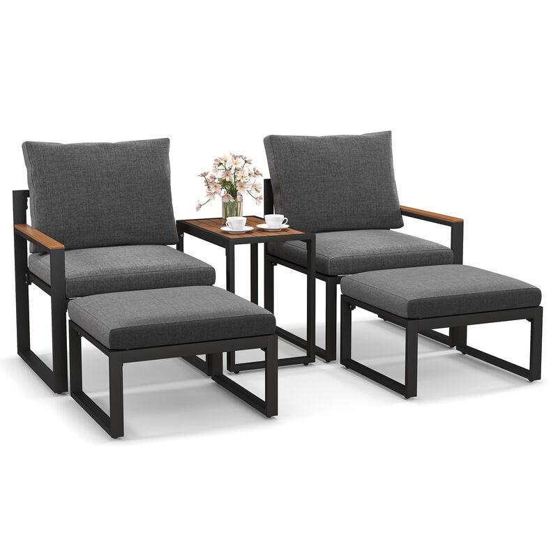 Outdoor Conversation Set with Soft Cushions – Comfortable Patio Seating