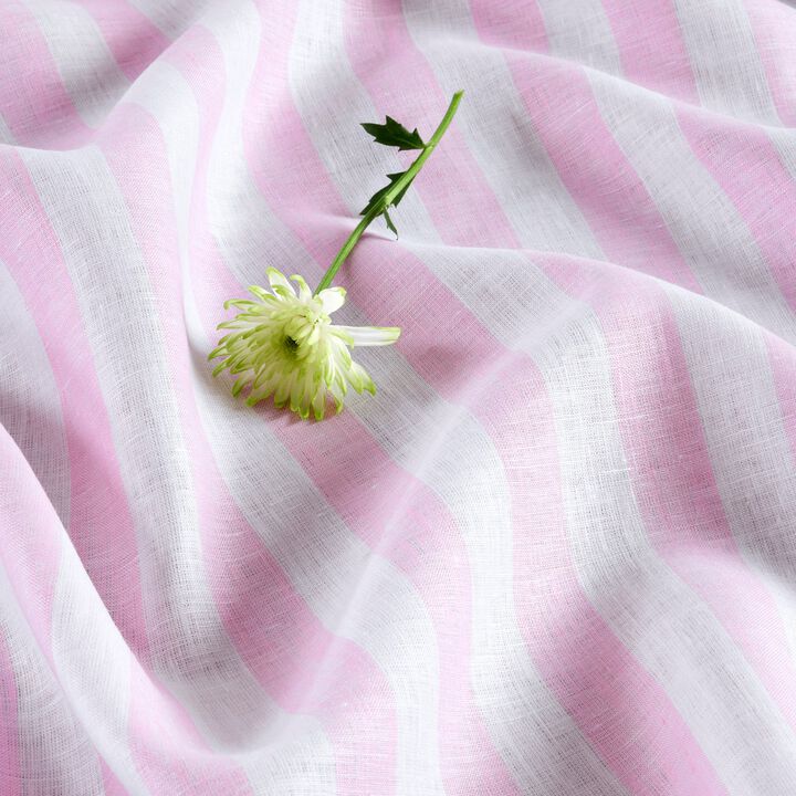 Linen Table Throw - Sorrento Stripe