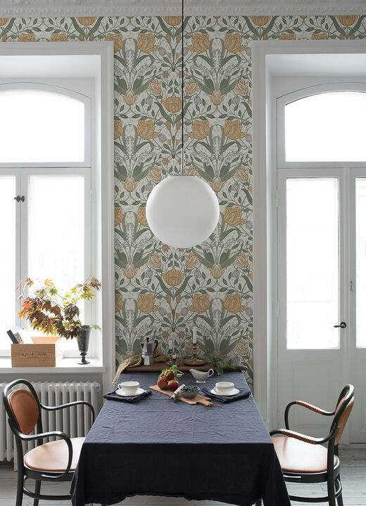 Fillippa Green Tulip Wallpaper (Set of 2)