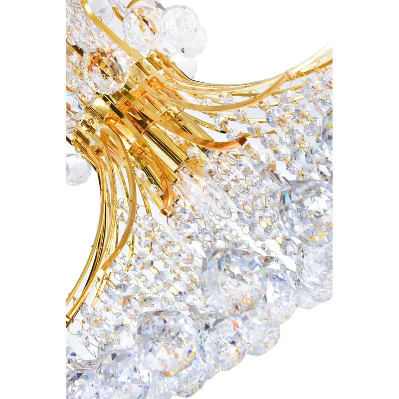 Princess 8 Light Down Chandelier With Gold Finish