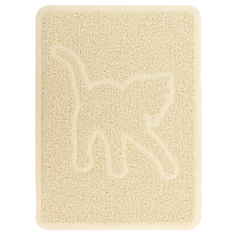 Gibson Everyday Pet Elements 18.5 x 13.78 Inch Cat Silhouette Placemat in Tan image number 0